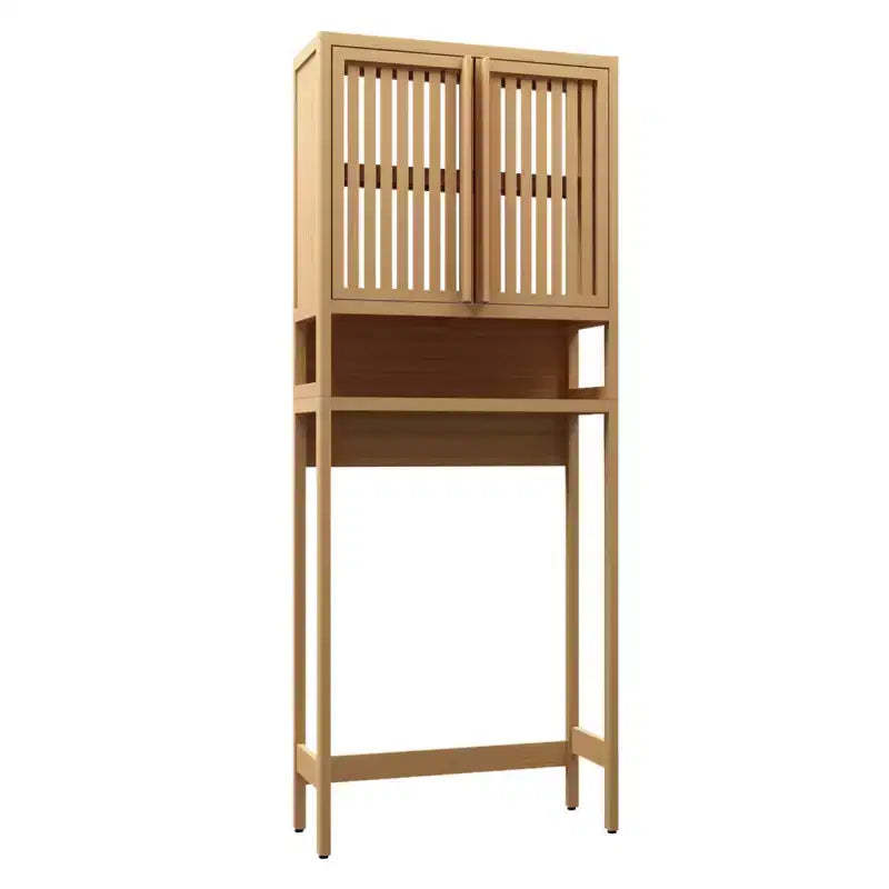 Over The Toilet Storage Cabinet, Freestanding Space Saver Toilet Rack With Open Shelf, Bathroom Cabinet Organizer For Laundry Room Bathroom