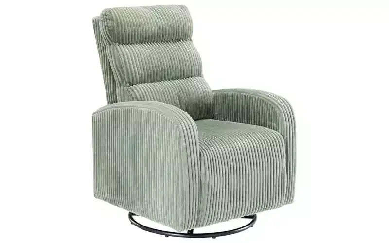 TUYOHW Rotating Rocking Chair,High-Back Corduroy Sofa Chair with Thickened Cushion,Swivel Lounge Chair for Nursery,Living Room,Bedroom