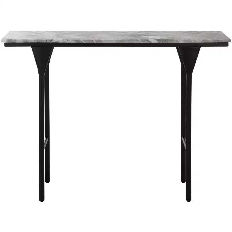 Frederick Marble Console Table - CNS3707A - Brown Grey/Black - Safavieh