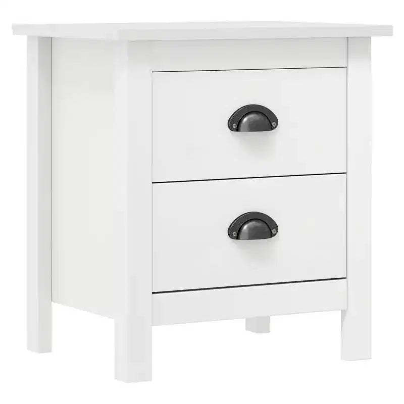vidaXL Bedside Cabinet Accent End Table Living Room Office Solid Wood Pine