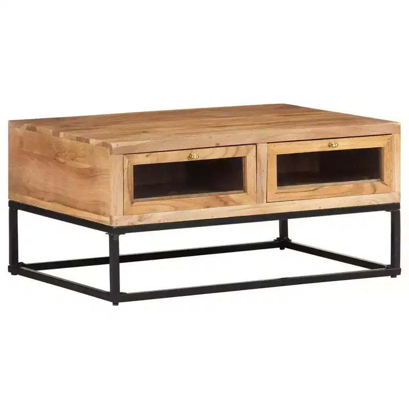 vidaXL Coffee Table 35.4x23.6x15.7 Solid Acacia Wood