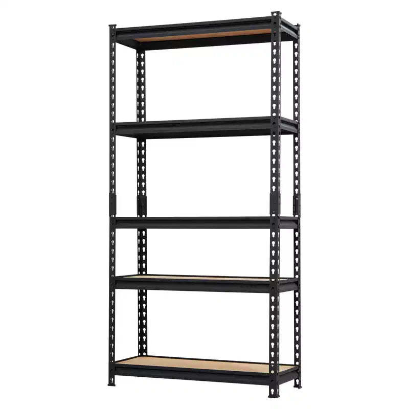 Heavy Duty Storage Shelves , 5 Tier Durable Metal Construction, Adjustable Shelving, Storage Utility Rack Shelf Unit for Garage