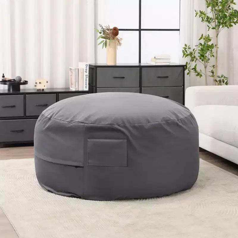 Okak 36/48in Large Bean Bag Chairs with Memory Foam for Adults, Bean Bag Chairs with Removable Washable Cover, Lazy Sofa Couch for Living Room