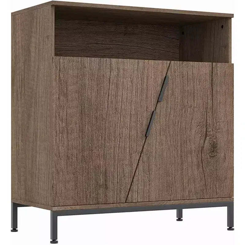 Door Sideboard Cabinet, Free Standing Morden Wood Sideboard Buffet, Storage Cabinet with Adjustable Shelves
