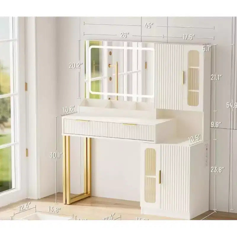MDF Wave Double-Door Vanity