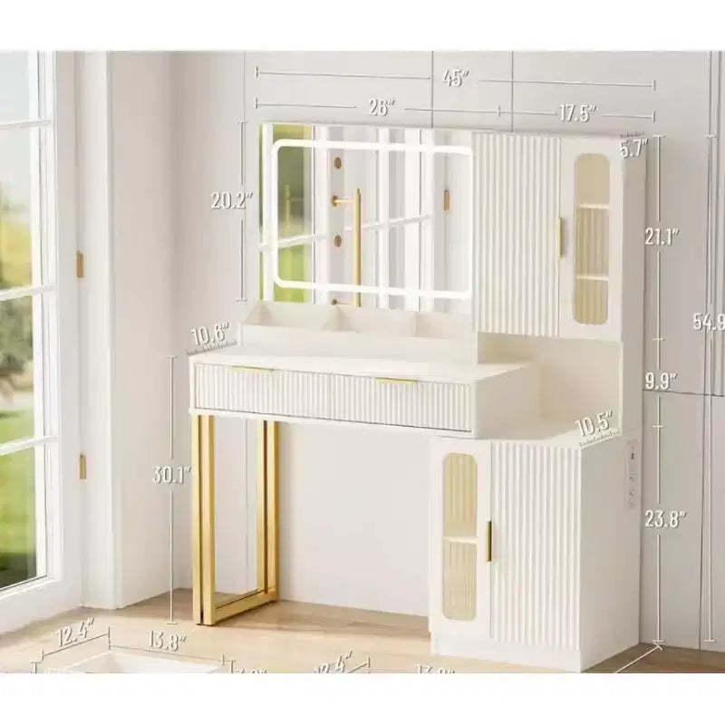 MDF Wave Double-Door Vanity