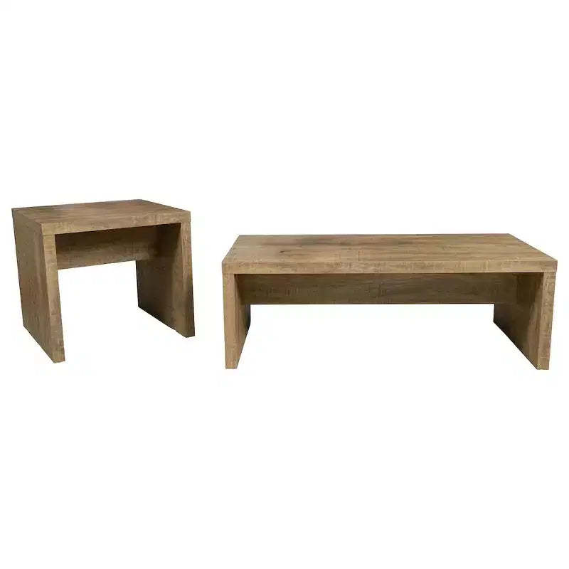 Coaster,Lynette 2-piece Rectangular Coffee and End Table Set Mango