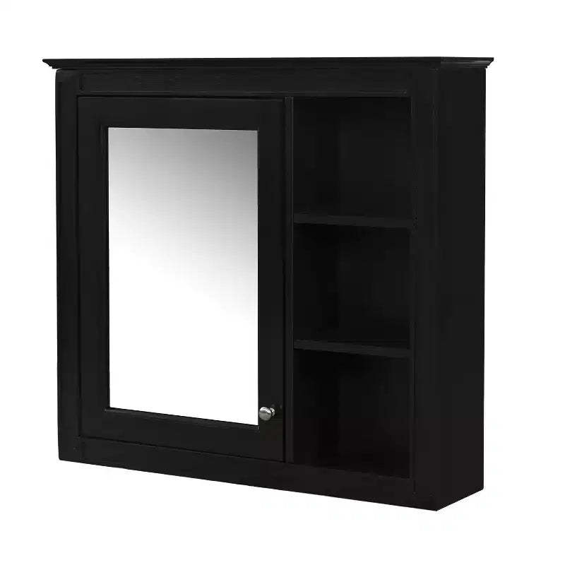 CASAINC 30 x 28 Wall Mounted Medicine Cabinet with Mirror and 3 Open Shelves, Bathroom Storage (No Vanity)