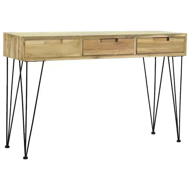vidaXL Console Table 47.2x13.8x29.9 Solid Teak