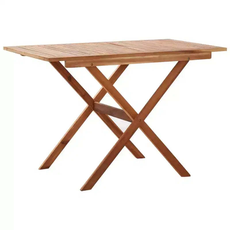 vidaXL Patio Table 43.3x26.4x29.1 Solid Acacia Wood