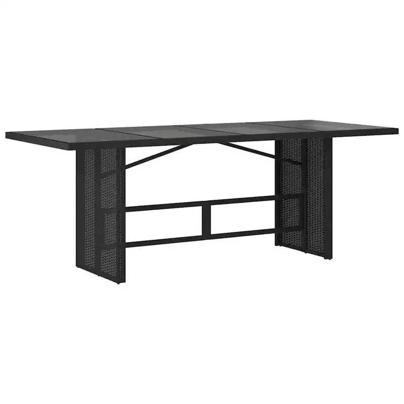 vidaXL Garden Table Black