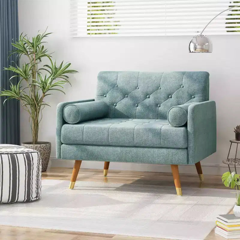 MAYEERTY Club Chair, Plush Upholstery Sturdy Frame Leisure Seating, Living Room