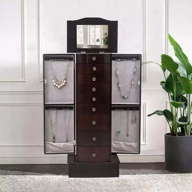 16.9'' Wide Freestanding Jewelry Armoire