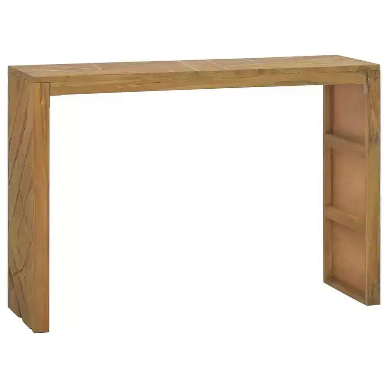 vidaXL Console Table 43.3x13.8x29.5 Solid Teak Wood