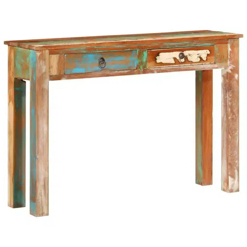 vidaXL Console Table 43.3x11.8x29.5 Solid Wood Reclaimed