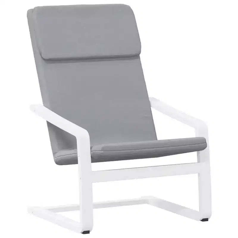 vidaXL Chair Accent Armchair Relaxing Seating Office Chair Furniture Fabric - Light Gray