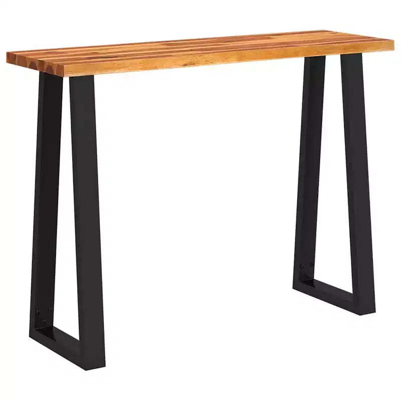 vidaXL Console Table with Live Edge Accent End Side Table Solid Wood Acacia