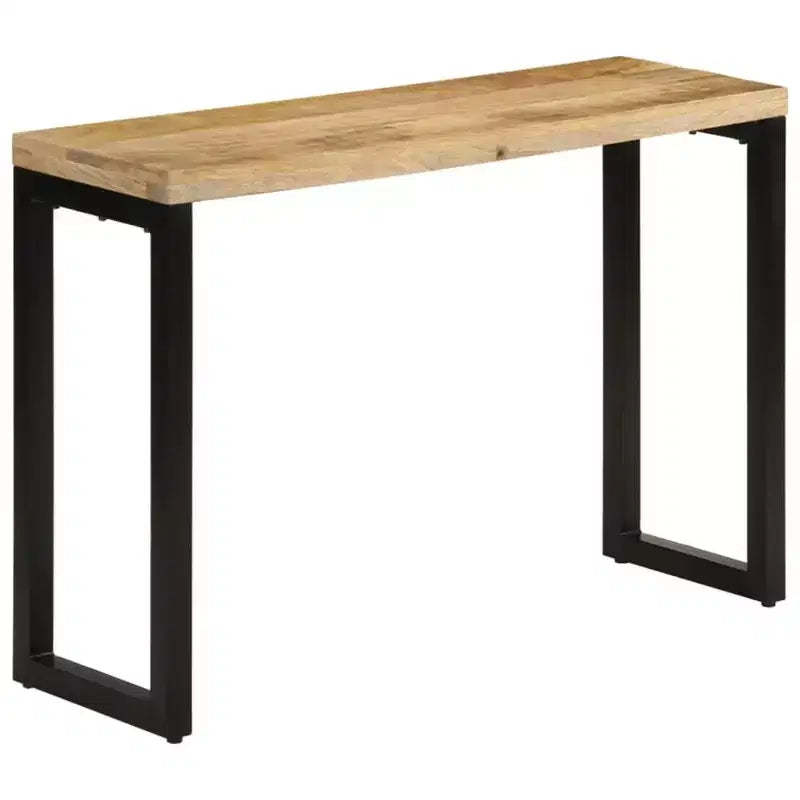 vidaXL Console Table Entryway Side Table for Living Room Hallway Solid Wood - 43.3 Solid Rough Mango Wood