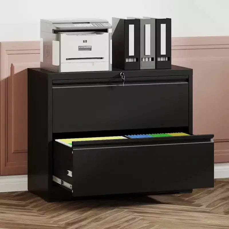 Okak Modern Tall Heavy-Duty Metal Filing Cabinet with Lock Drawers,Storage Organizer File Cabinet for Home Office,Beside Desk