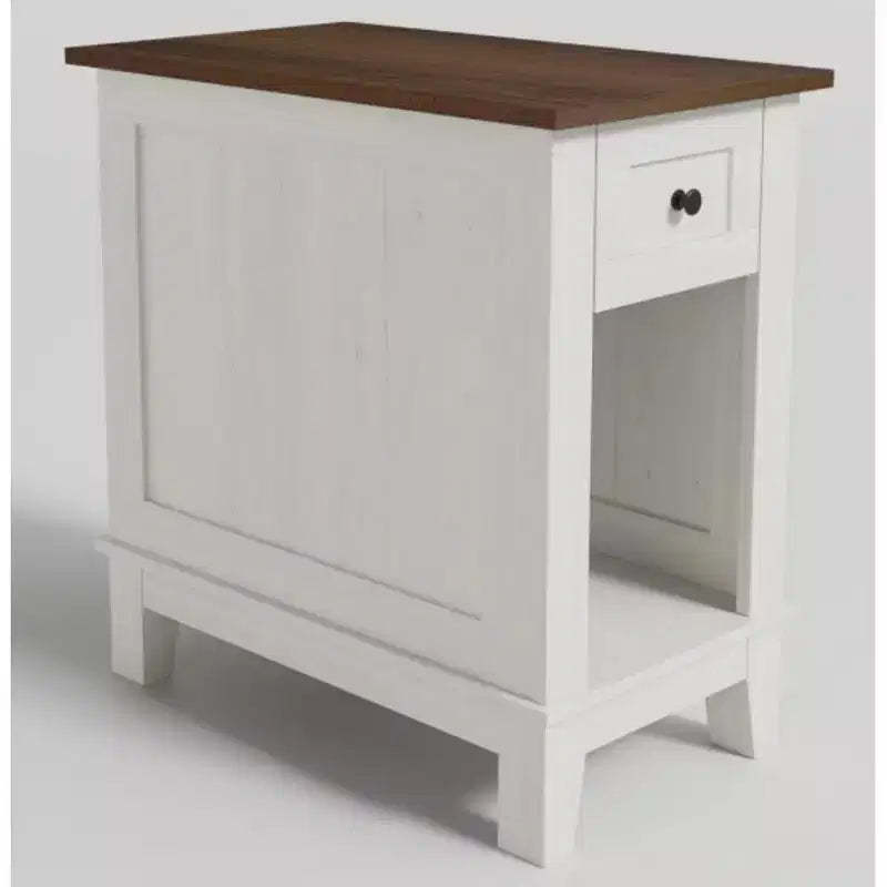 PB&MDF Coffee Table with Single Drawer (Sofa Side Table)