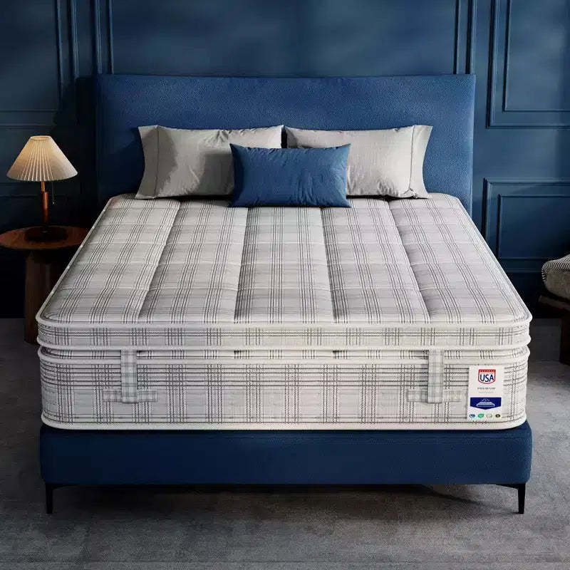 Sailvan 13 Inch Gel Memory Foam Hybrid Mattress with Copper Ion Fabric Pocket Spring Mattress
