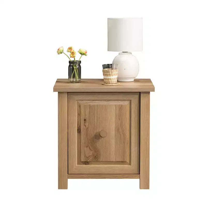 GDFStudio Harlan Farmhouse Nightstand with Hidden Storage