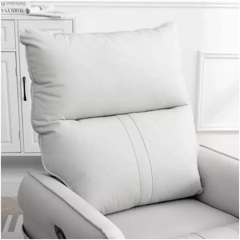 Rocking Recliner Chair With Side Pockets 360 Rotation Reclining Sofa Chair,Swivel Armchair Reading Chair For Living Room,Theater,Bedroom Light Gray