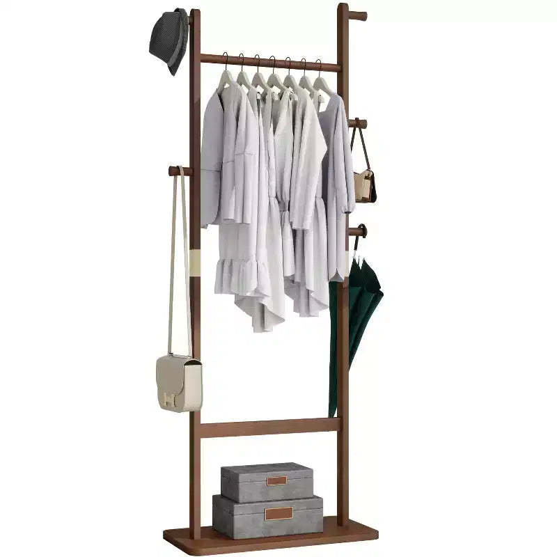 Coat Racks solid wood hanger 23.6* 11*64.1in Solid environmental protection easy to assemble beautiful can be placed in the bedroom/entrance