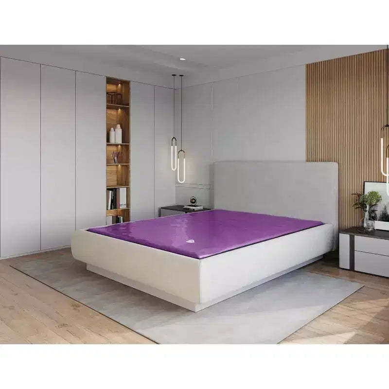 95% Waveless Hardside Waterbed Mattress with Five Wave-Reducing Fiber Layers - Frame Not Included