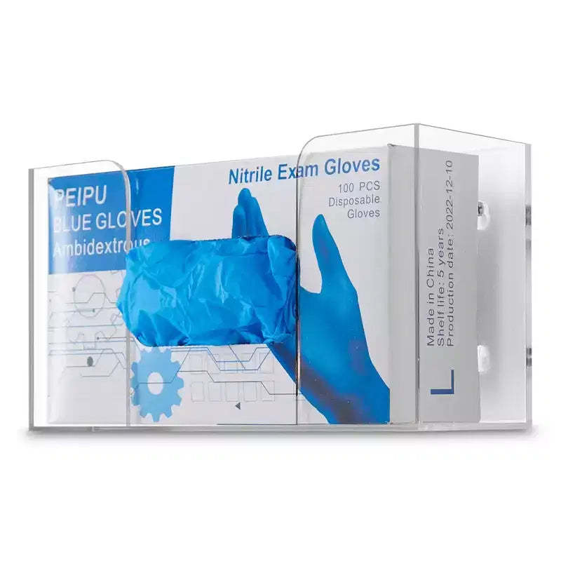 Stock Your Home Acrylic Wall Mount Single Gloves or Tissue Box Dispenser