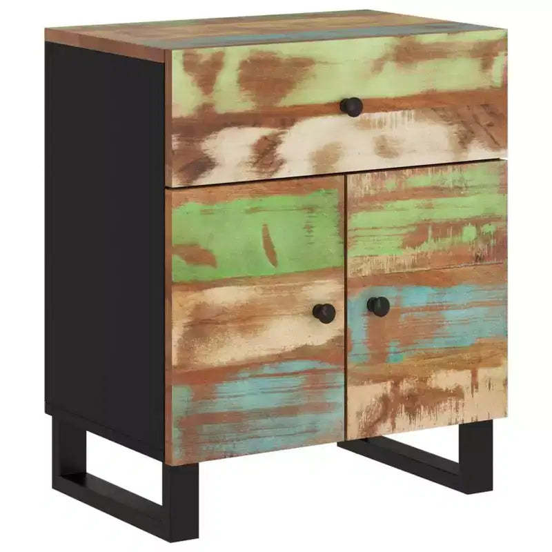 vidaXL Bedside Cabinet Mixed Color