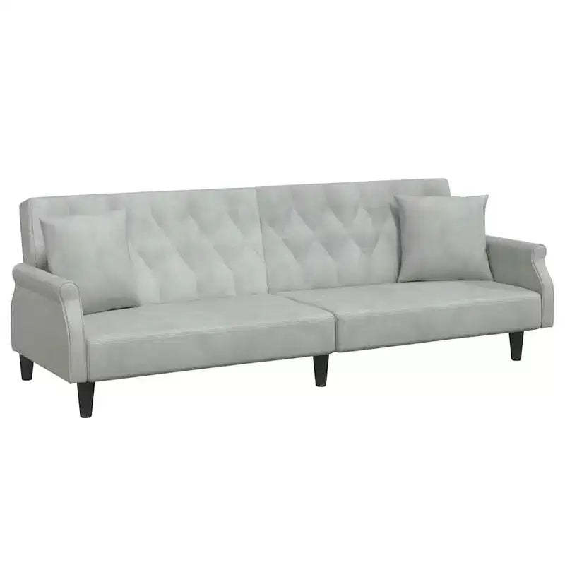vidaXL Sleeper Sofa with Armrests Velvet Couch Sofa Bed Recliner Loveseat