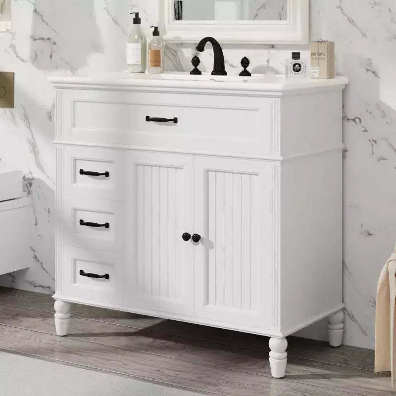 36 Bathroom Vanity Sink Combo, Bathroom storage Cabinet with Drawers, Single Sink Bathroom Vanity