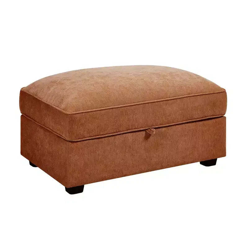 TUYOHW 33.8W Rectangular Modular Ottoman with Storage,Flip-Top Storage Footrest Ottoman,High-Density Foam Filling,Home Decor