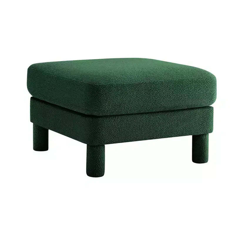 TUYOHW 19.7 Plush Footrest Ottoman,Soft Fabric Ottoman Module for Sectional Sofa,Wooden Frame Square Footstool for Living Room