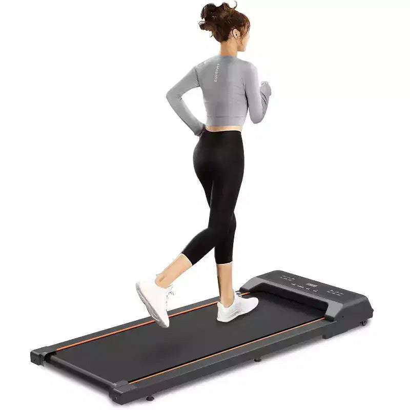 Okak Walking Pad Treadmill with LED Display and Remote Control, 2.5HP Under Desk Treadmill, Portable Treadmill for Home, Office, Black