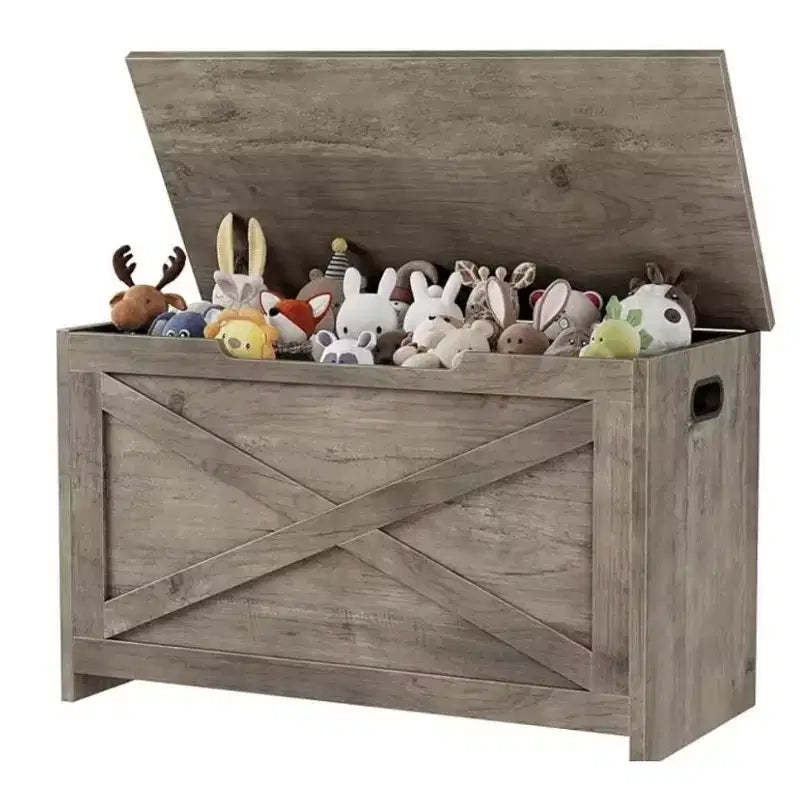 Storage Ottoman with Straight X-Shaped Legs (MDF) -