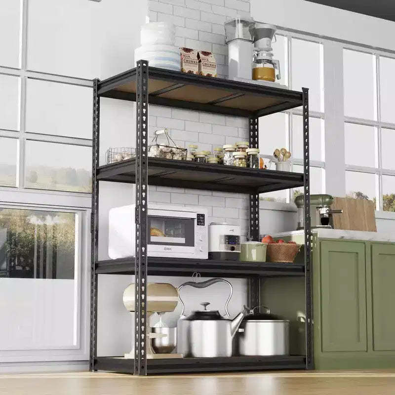 Karl Home Rack Storage Shelf 4 Layers Adjustable Spacing Steel