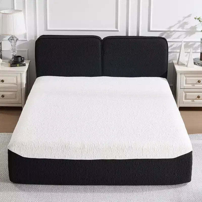 Bestier Compressed Bed with No Assembly Required, 3-Step Setup & Knitted Fabric Design, 88x60x33 inch