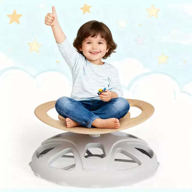 Garvee Kids Sensory Swivel Chair,Spinning Seat with Safety Handle & Non-Slip Base