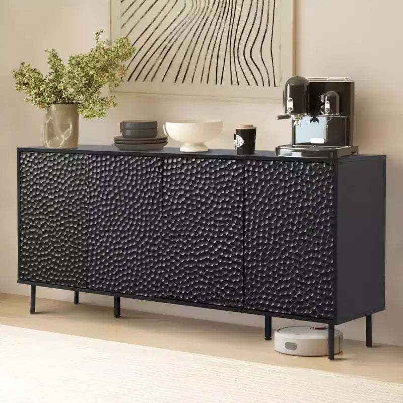 Bestier Mid-Century Sideboard with Ample Storage & Raised Legs for Easy Cleaning