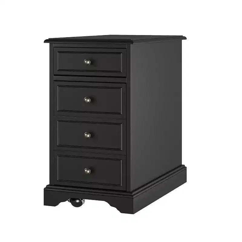 Xinara Traditional End Table with Storage and Built-In Outlets|HULALA HOME