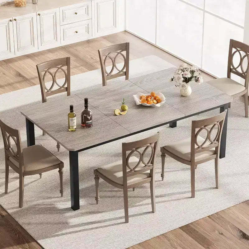 78.7 in Long Computer Desk,Large Industrial Office 2 Person Desk Workstation,Study Writing Wide Table,Modern Style Laptop Desk Tables for Home Office