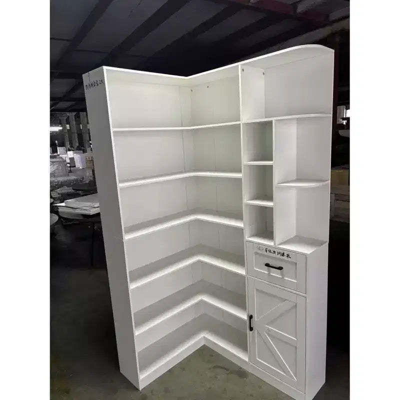 Corner Bookshelf with Door