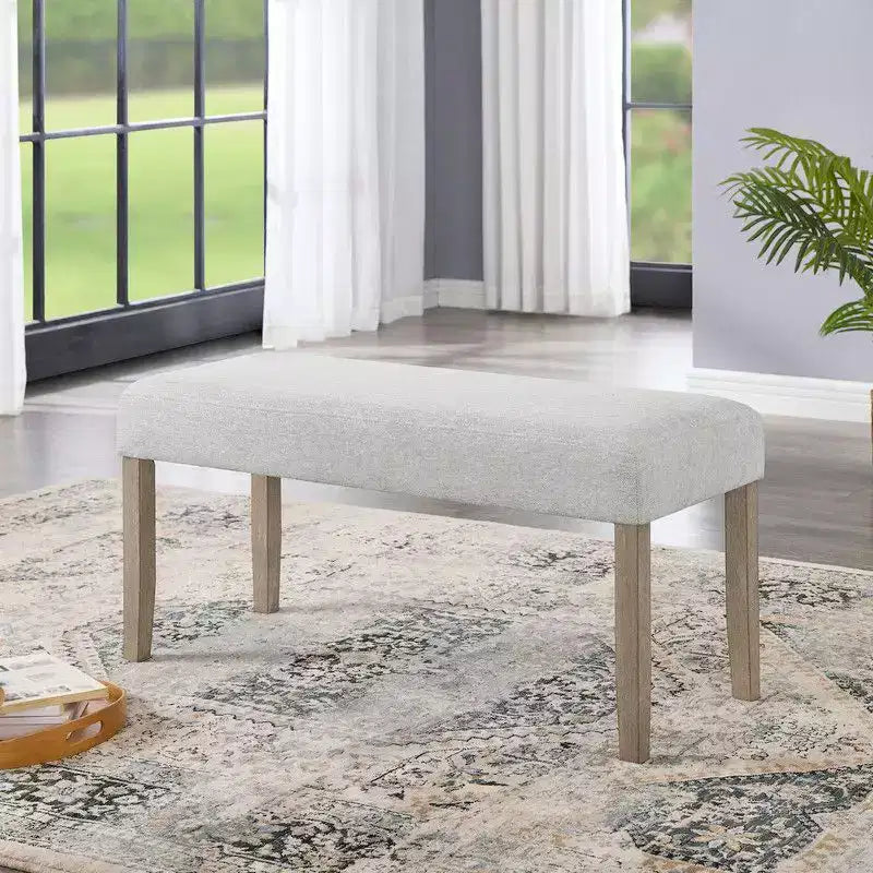 TUYOHW 40 Modern Bench with Upholstered Entryway Shoe Bench with Wood Frame Dining Chairs Versatile End of Bed Bench for Living Room, Bedroom