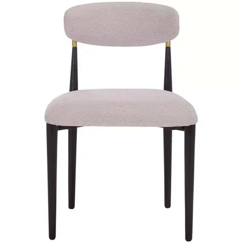 Covelle Dining Chair - Set of 2 - DCH6400 - Black Gold/Dove Grey - Safavieh