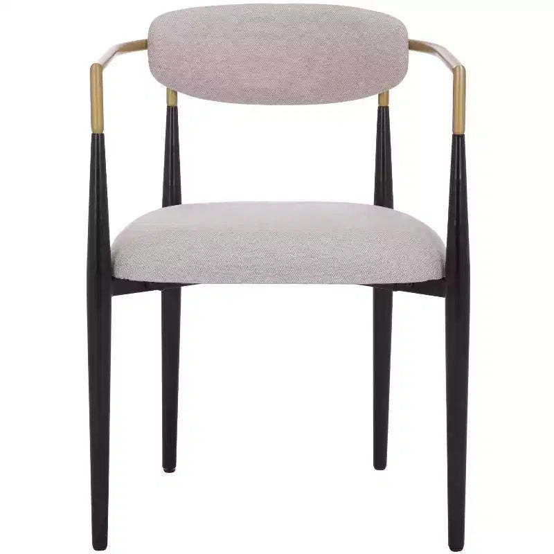 Covelle Dining Arm Chair - Set of 2 - DCH6401 - Black Gold/Dove Grey - Safavieh