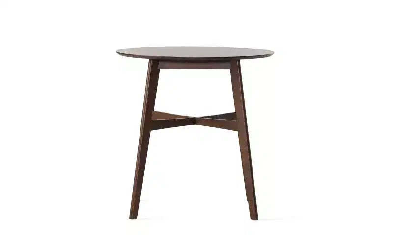 TUYOHW 40 Round Dining Tables for 2-4,Counter Height Kitchen Table with Wooden Frame,Compact Coffee Table for Apartment,300 lbs Capacity