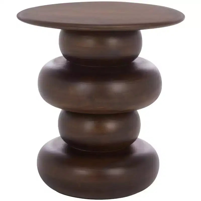 Nube Round Accent Table - ACC3255 - Dark Brown - Safavieh