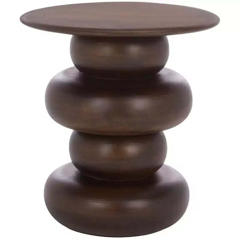 Nube Round Accent Table - ACC3255 - Dark Brown - Safavieh